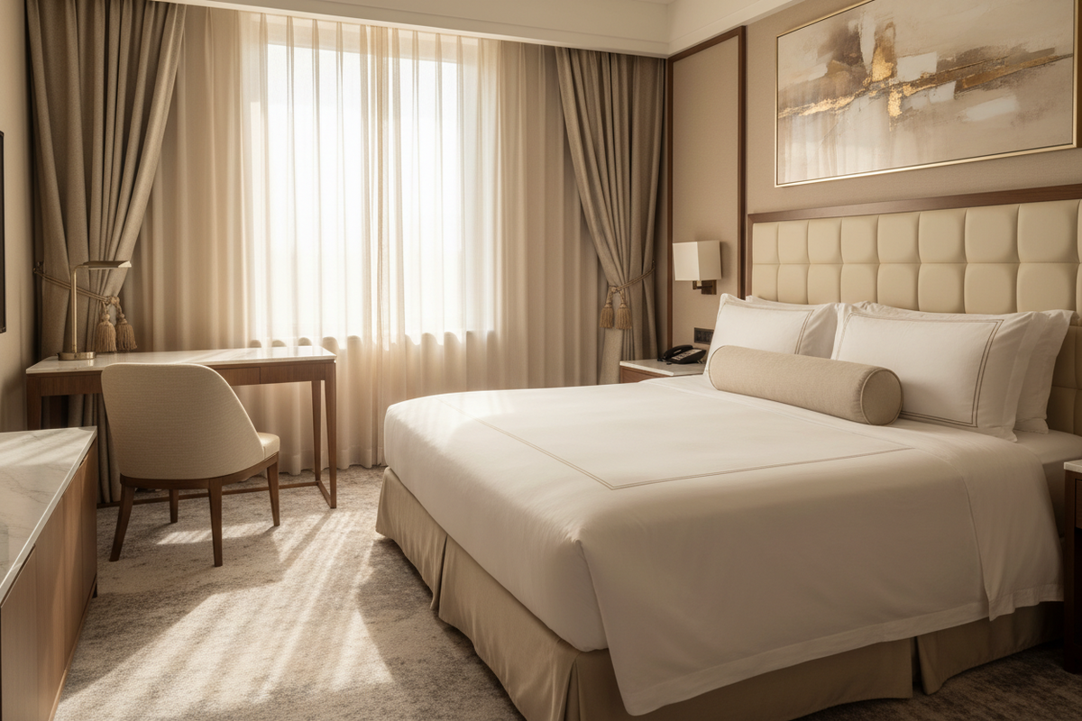 How to Choose Carpet, Bedding & Curtain Materials for Hotels, Apartments & Rental Properties
