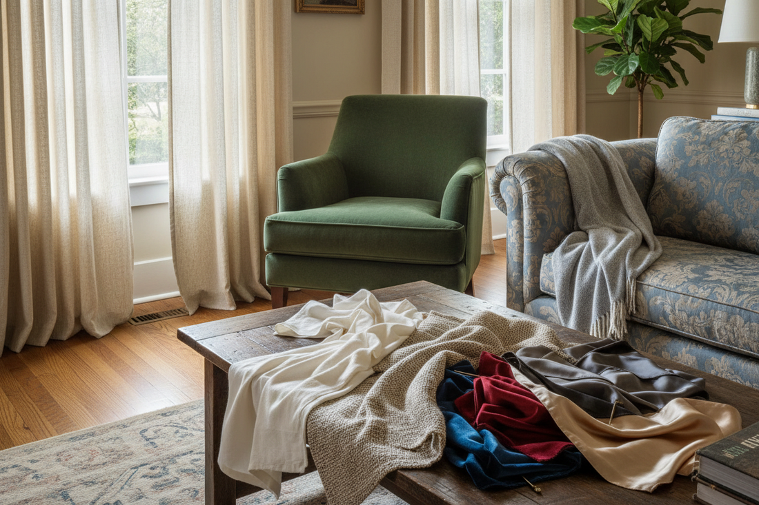 How to Choose the Right Fabric for Curtains, Upholstery & Home Décor: A Complete Guide