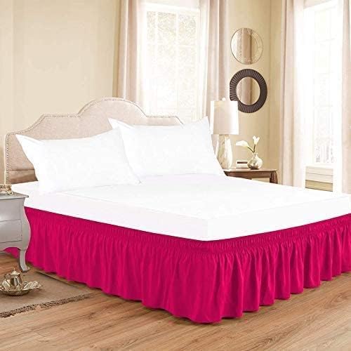 Hot Pink Wrap Around Bed Skirts - Image 2