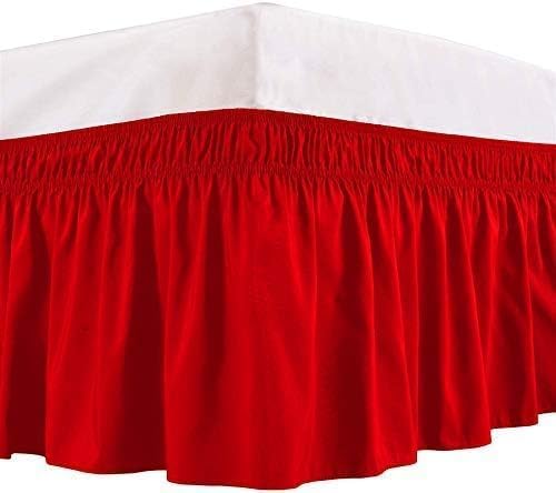 Red Wrap Around Bed Skirts - Image 3