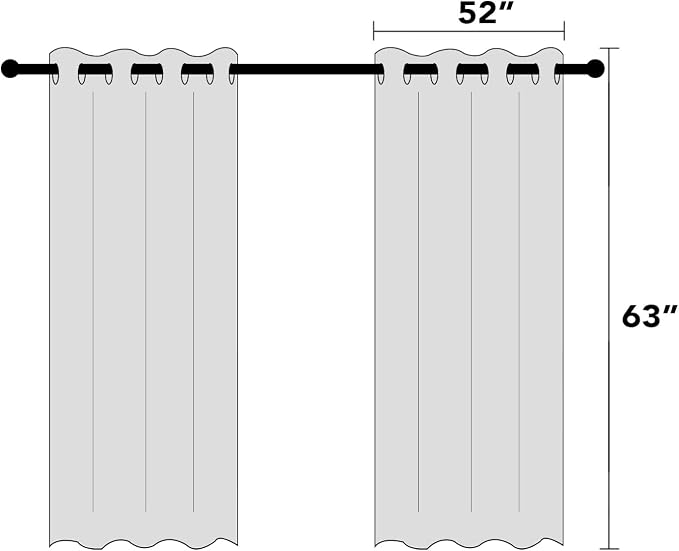 PrinceDeco Blackout Curtains 100% Blackout Curtains - Image 8