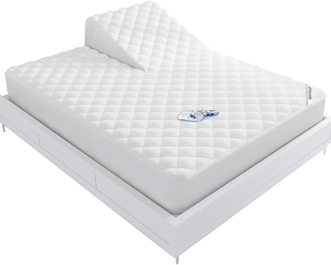 Waterproof Split Top Queen Mattress Pad Protector by Moonsea