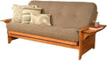 BOWERY HILL Full-Size Linen Fabric Futon in Stone Gray-Frame Not Included by BOWERYHILL