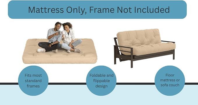 Royal Sleep Products by The Futon Factory 6 inch Foam Futon Mattress - Image 6