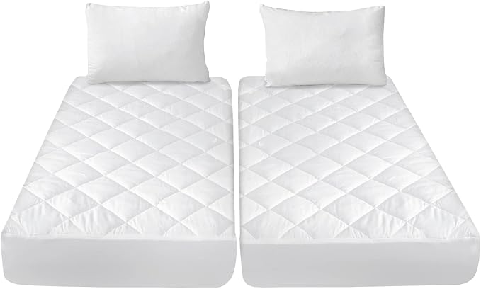 Split King Mattress Topper Protector Pad - Image 6