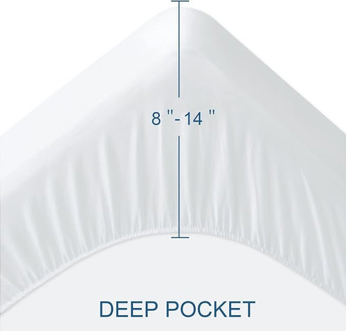 10 Pack Mattress Protector Twin Waterproof Mattress Topper Pad Cover Bed Sheets - Image 2