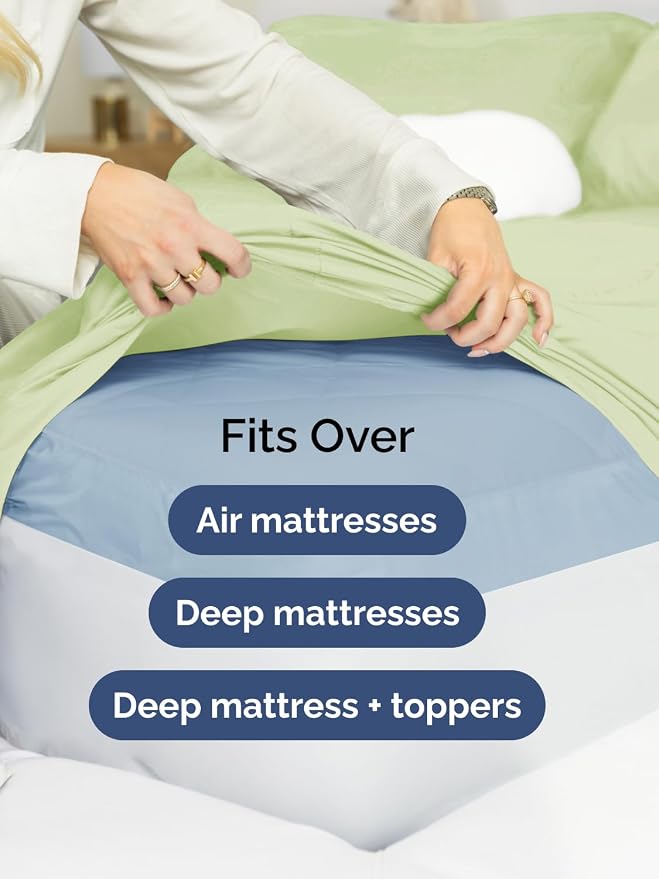 Extra Deep Full Fitted Sheet - Image 6