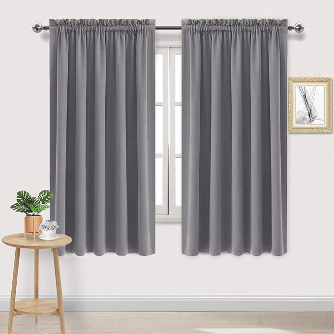 DWCN Blackout Curtains for Bedroom – Rod Pocket Thermal Insulated Noise by DWCN