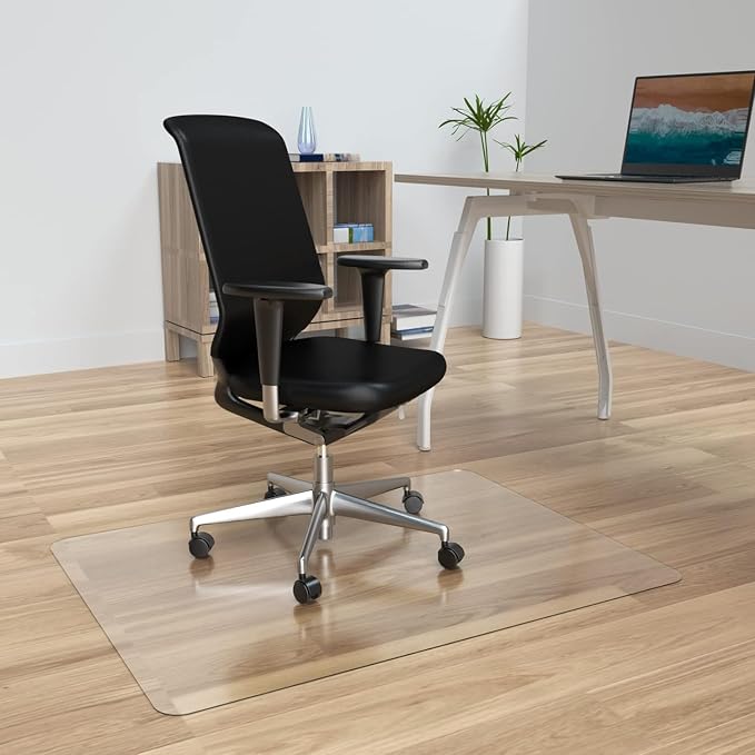 Amyracel Chair Mat for Hardwood Floor, 35” x 55” Computer Desk Chair Mat for - Image 2