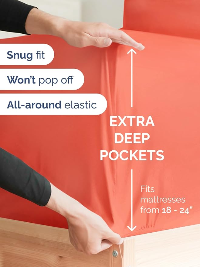 Extra Deep Split King Fitted Sheet - Image 2