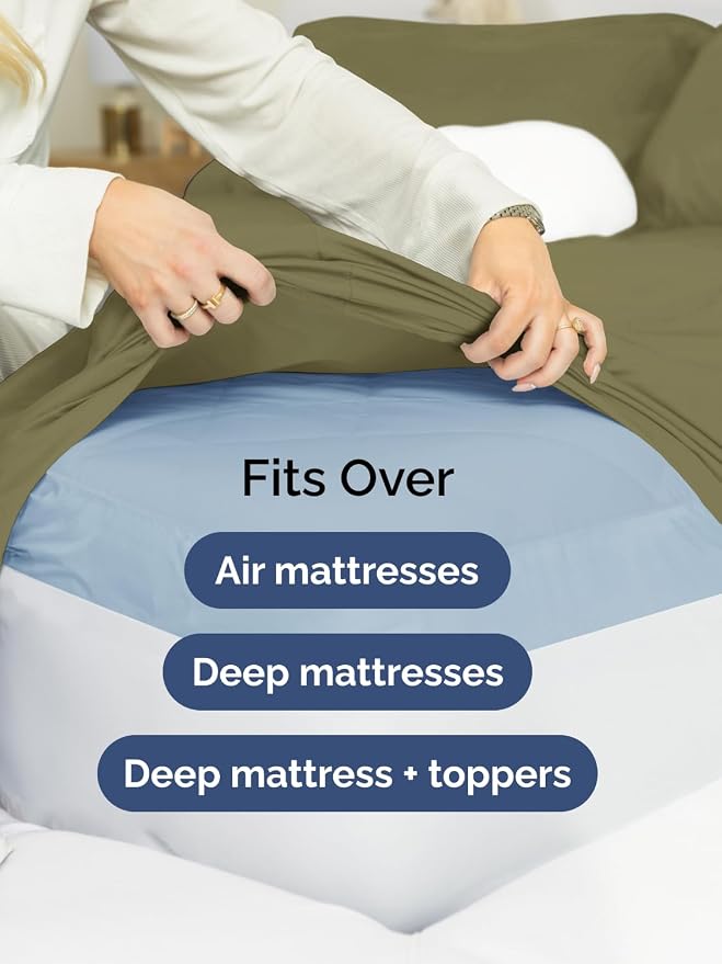 Extra Deep Full Fitted Sheet - Image 6
