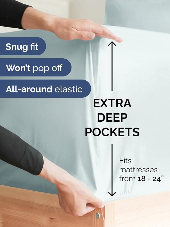Extra Deep Pocket Full Sheets - Image 3