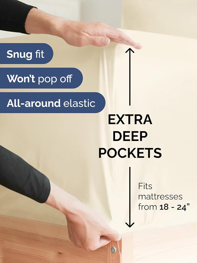 Extra Deep Pocket Full Sheets - Image 3
