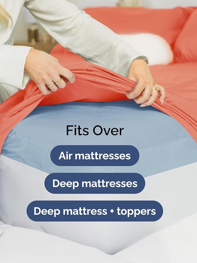 Extra Deep Full Fitted Sheet - Image 6