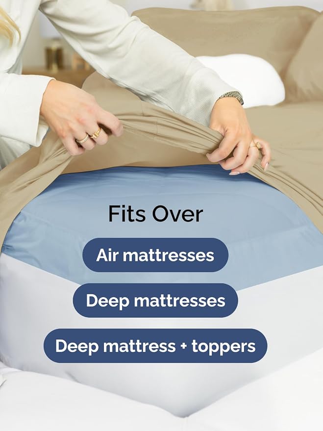 Extra Deep Full Fitted Sheet - Image 6