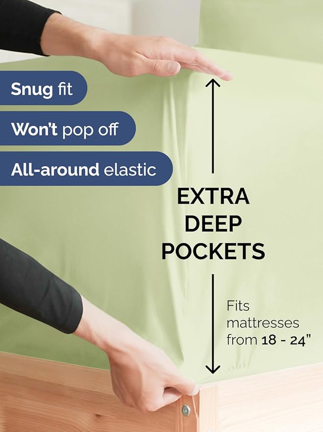 Extra Deep Split King Fitted Sheet - Image 2