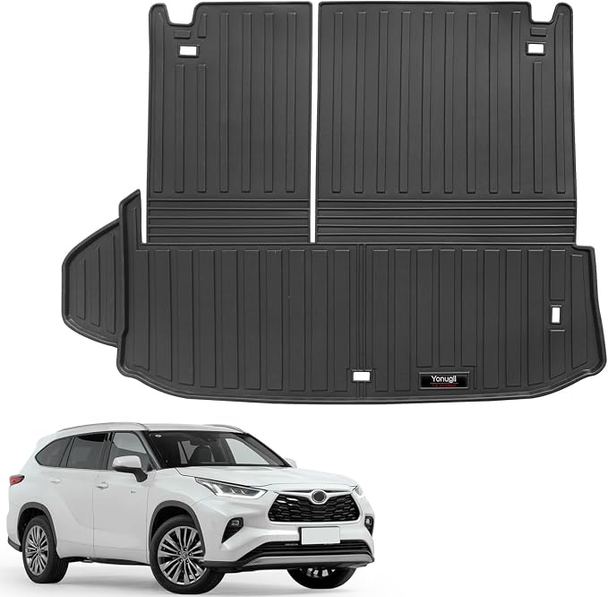 Custom for 2020-2025 2026 Toyota Highlander Trunk Cargo Mats - Image 3