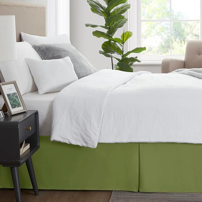 Nestl Calla Green Bed Skirt King Size - Image 3