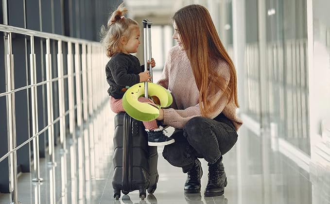 Niuniu Daddy Neck Pillow for Kids Teen Toddlers, Travel Accessories for Airplane - Image 2