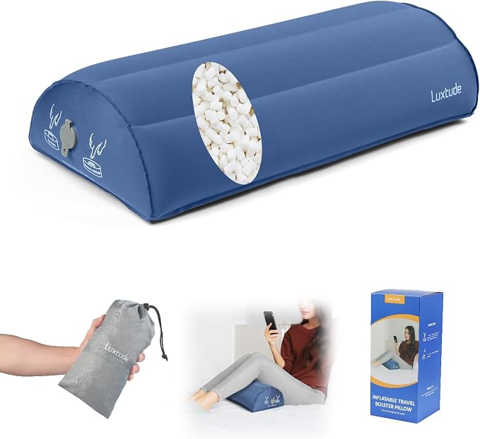 Luxtude Inflatable Bolster Pillow by Luxtude