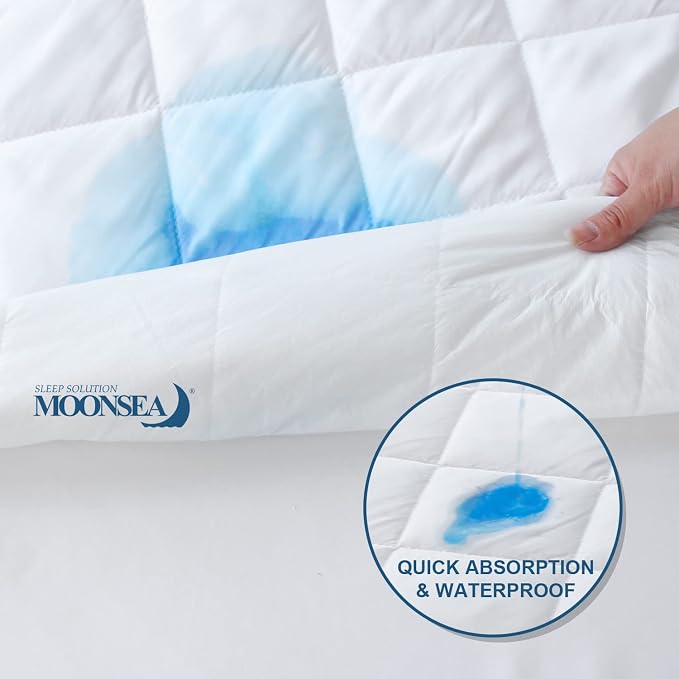 Waterproof Sofa Bed Mattress Protector Pad, Absorbent Queen Sleeper Sofa - Image 4