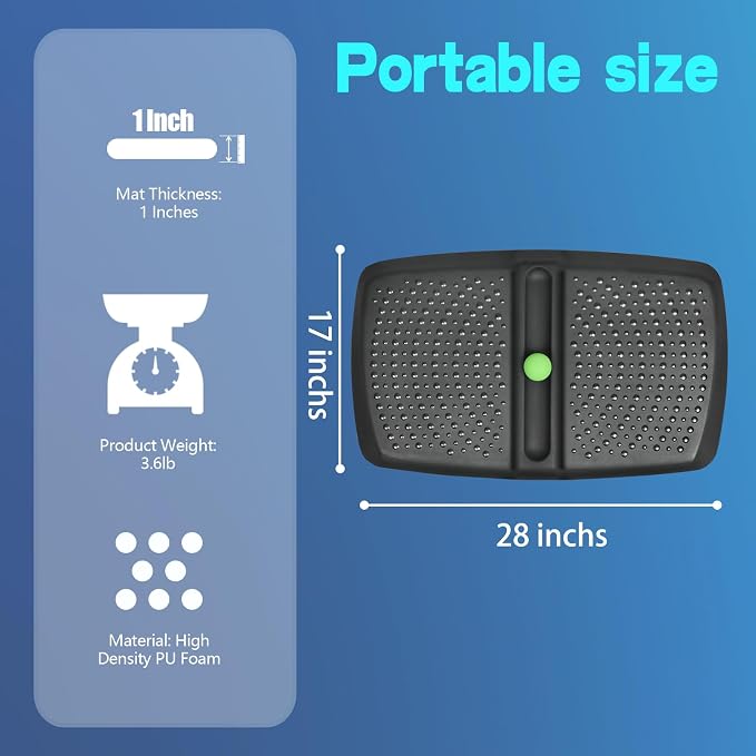 1 inch Thick Anti Fatigue Kitchen Mat Standing Mat - Image 5