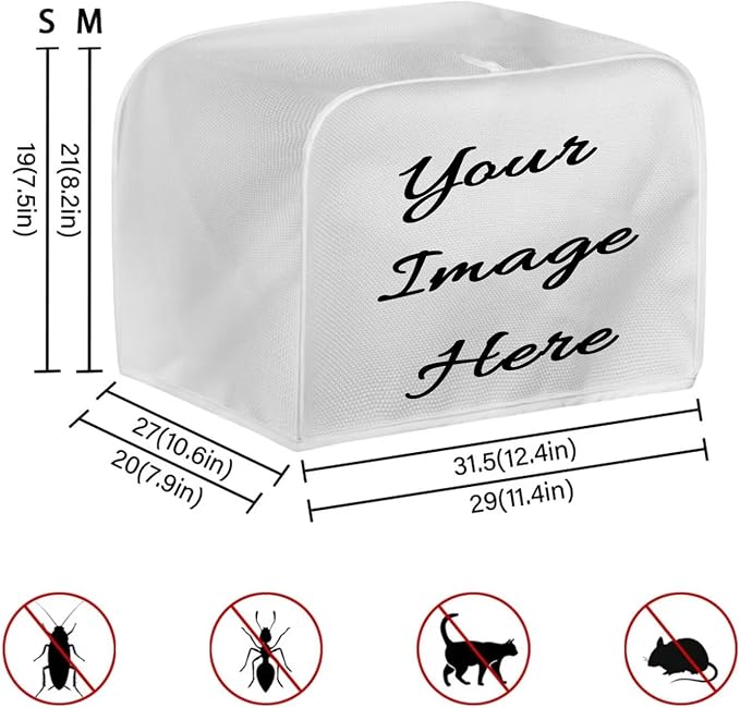 ZFRXIGN Flower Highland Cow Toaster Covers 4 Slice Toaster Dust Cover Hippie - Image 7