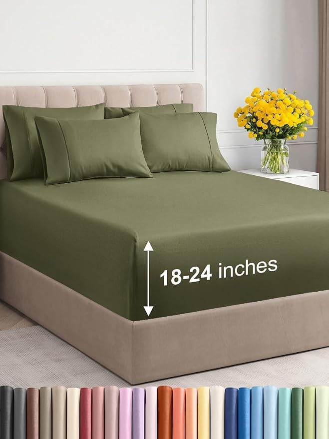 Extra Deep Cal King Sheet Set by CGKUnlimited