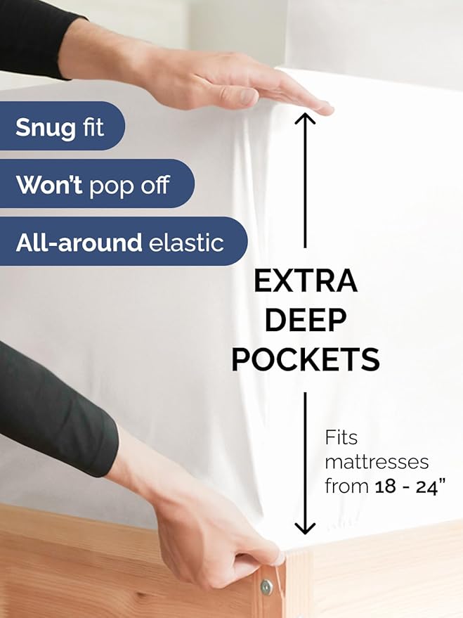 Extra Deep Pocket Split King Sheets - Image 3