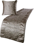 The HomeCentric Handmade Silver King 90 x 18 inch Bed Runner by TheHomeCentric