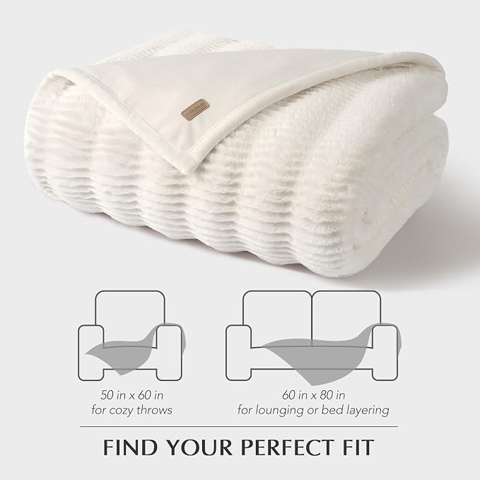 EVERGRACEHOME Ultra Soft Faux Fur Throw Blanket - Image 9