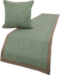 The HomeCentric King/Queen/Twin Blue & Beige Decorative CA King 86"x18" Bed by TheHomeCentric