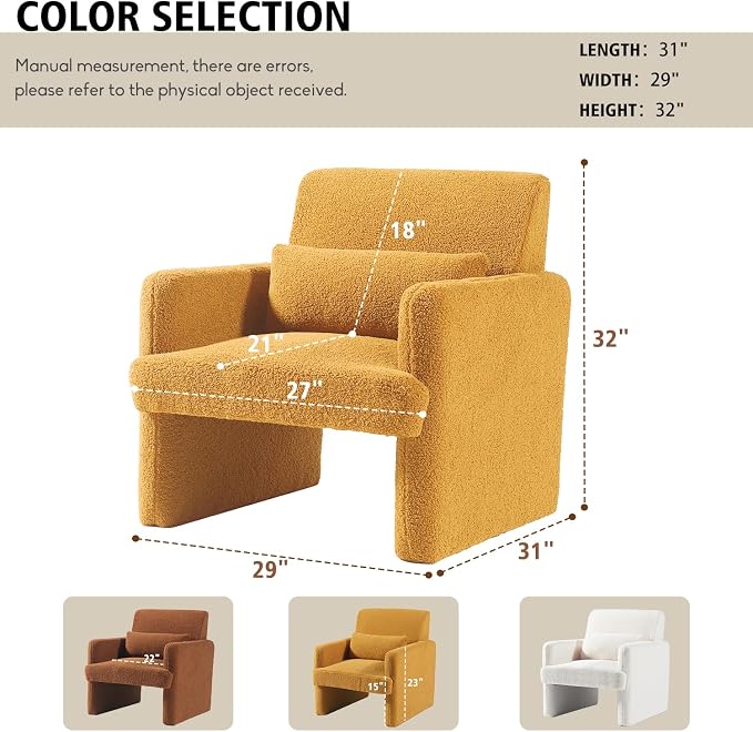 Gaussen Mid Century Modern Accent Chair - Image 2