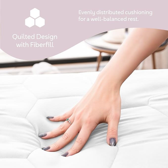 Hearth & Harbor King Size Quilted Fitted Mattress Pad Cover, 100% Waterproof - Image 6