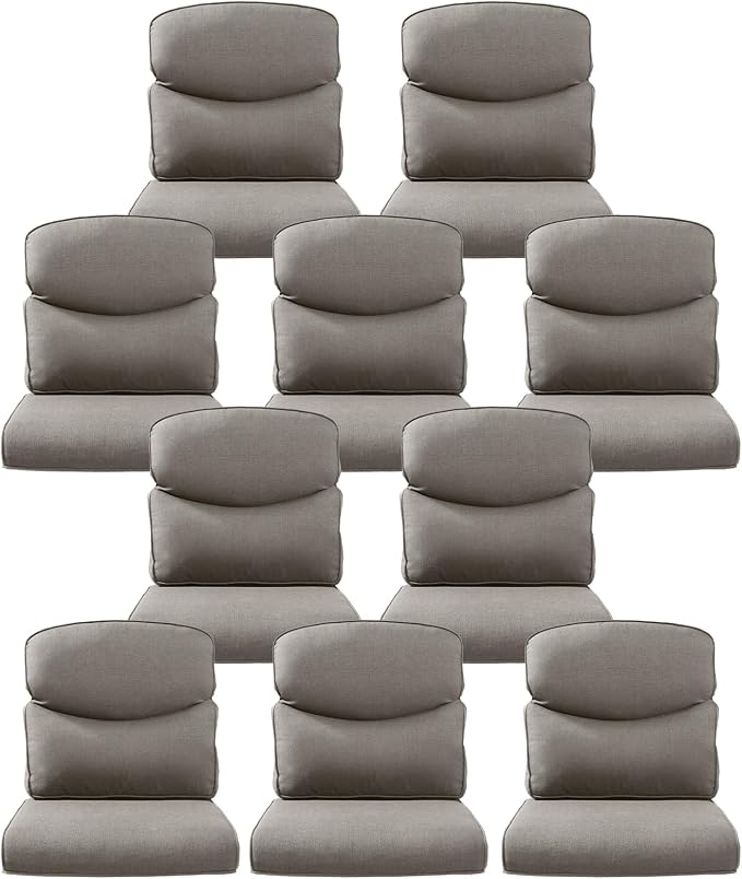 10-Piece Outdoor Patio Cushion Set by Pugire