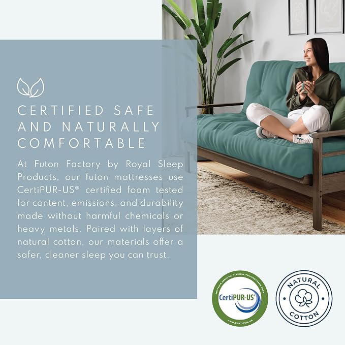 Royal Sleep Products by The Futon Factory 6 inch Foam Futon Mattress - Image 5