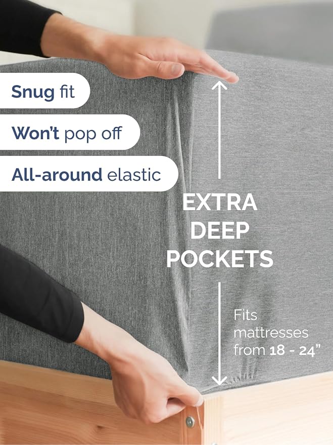 Extra Deep Full Fitted Sheet - Image 2