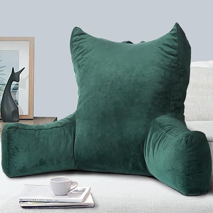 Neustern Reading Pillow for Sitting in Bed Adult, Back Pillow for Bed Shredded by Neustern