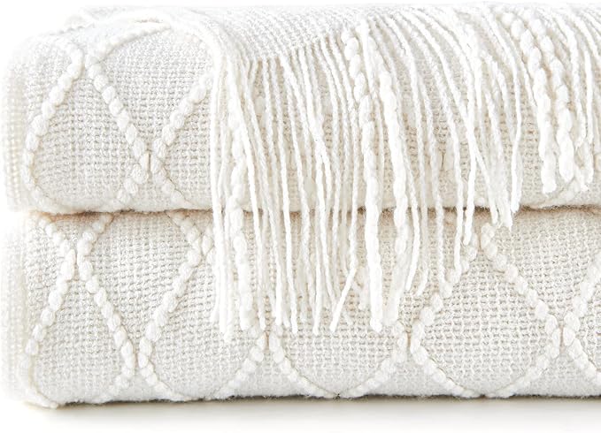 inhand Knitted Throw Blankets for Couch and Bed, Soft Cozy Knit Blanket - Image 8