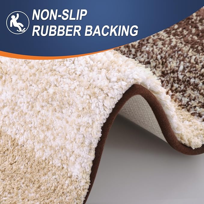 OLANLY Bathroom Runner Rugs 54x24, Extra Soft Absorbent Microfiber Bath Rugs - Image 4