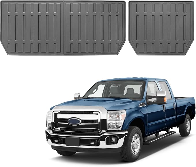Custom for 2012-2016 Ford F-250 Crew Cab Rear Seat Backrest Mats All Weather - Image 3