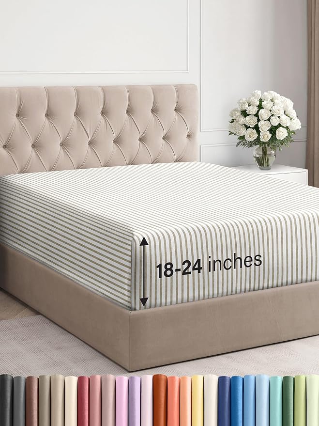 Extra Deep Queen Fitted Sheet by CGKUnlimited