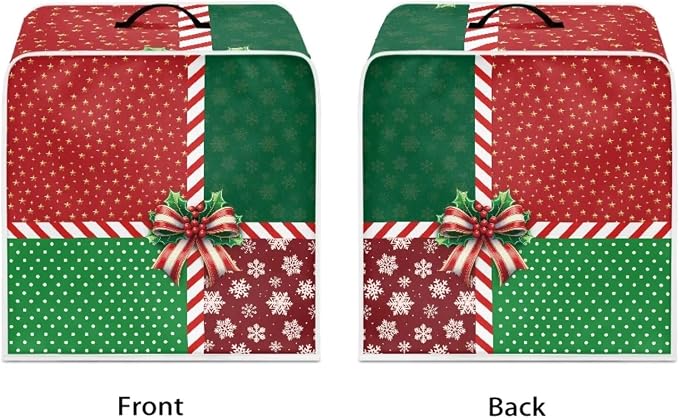 Coffee Maker Cover Christmas Holiday Dust Resistant Small Kitchen Appliance - Image 2