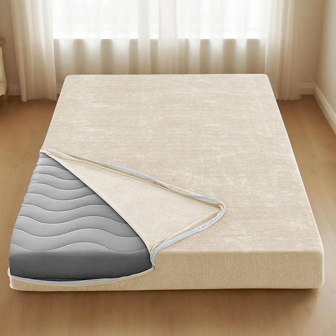 H.VERSAILTEX Twin Size Armless Futon Mattress Covers by HVERSAILTEX