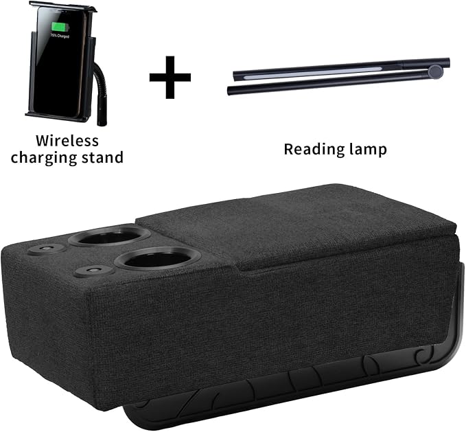 Removable Sofa Armrest with Cup Holder, PU Leather Multifunctional Couch Caddy - Image 3