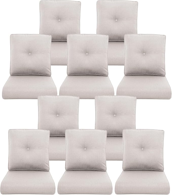 10-Piece Outdoor Patio Cushion Set by Pugire