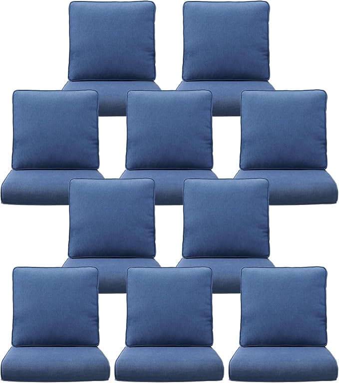 10-Piece Outdoor Patio Cushion Set by Pugire