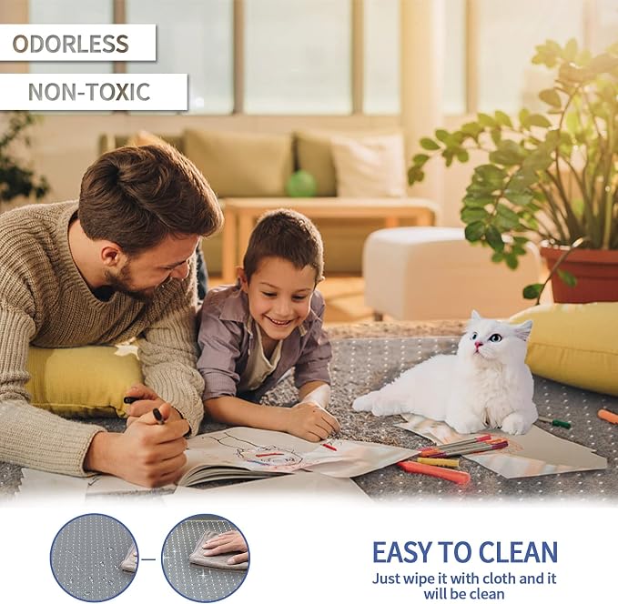 Amyracel Office Chair Mat for Low Pile Carpets, 53” x 45” Office Mats for - Image 4