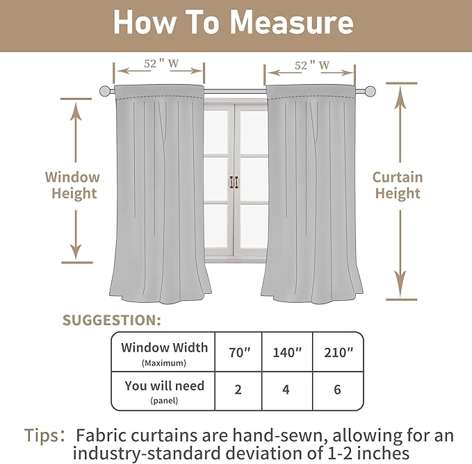 LAMIT 108 inch Linen Curtains for Living Room, Back Tab and Rod Pocket Cream - Image 7