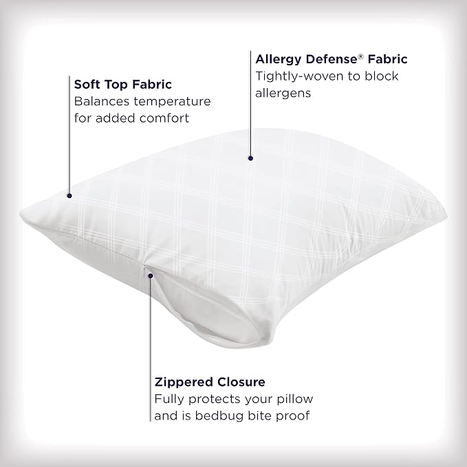 Set of 2 Standard/Queen AllerEase Pillow Protectors - Image 2